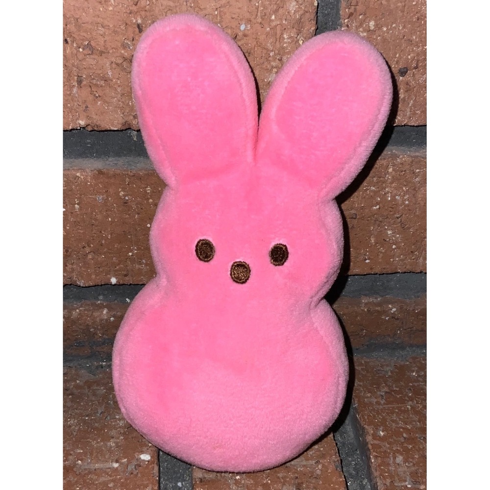 Peeps Pink 6" Bunny Plush Stuffed Animal Easter Candy Rabbit Small Toy